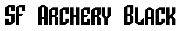 SF Archery Black font preview